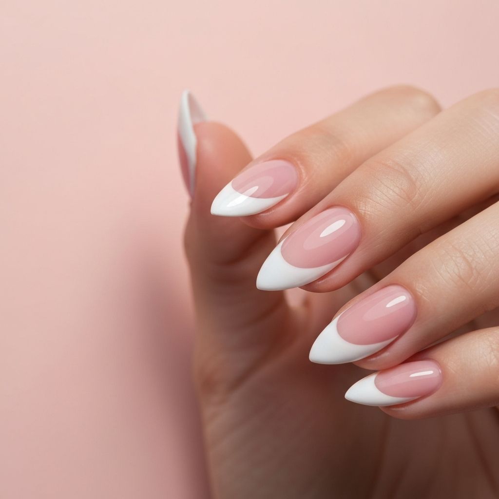 French tip nail art
