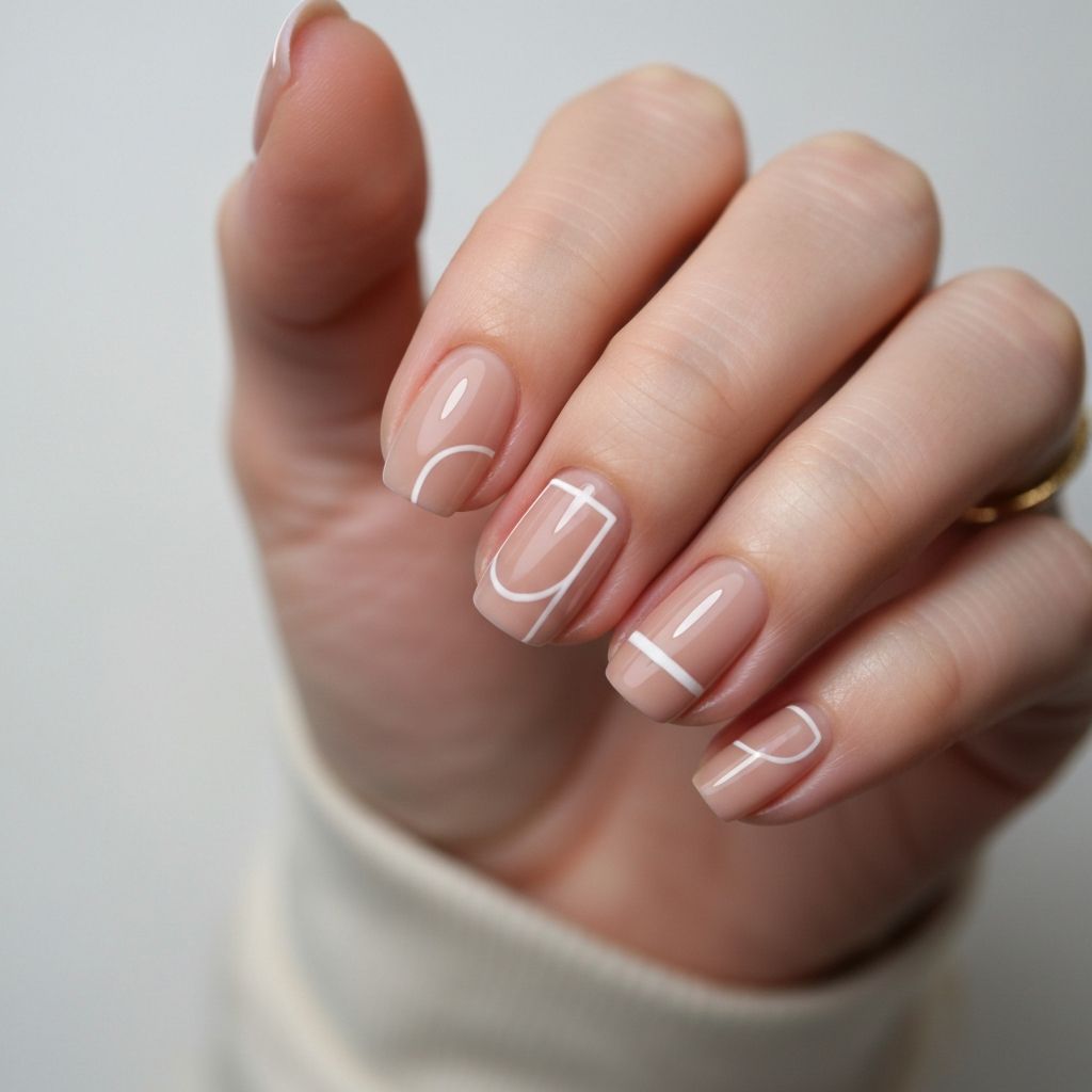Minimalist nail art