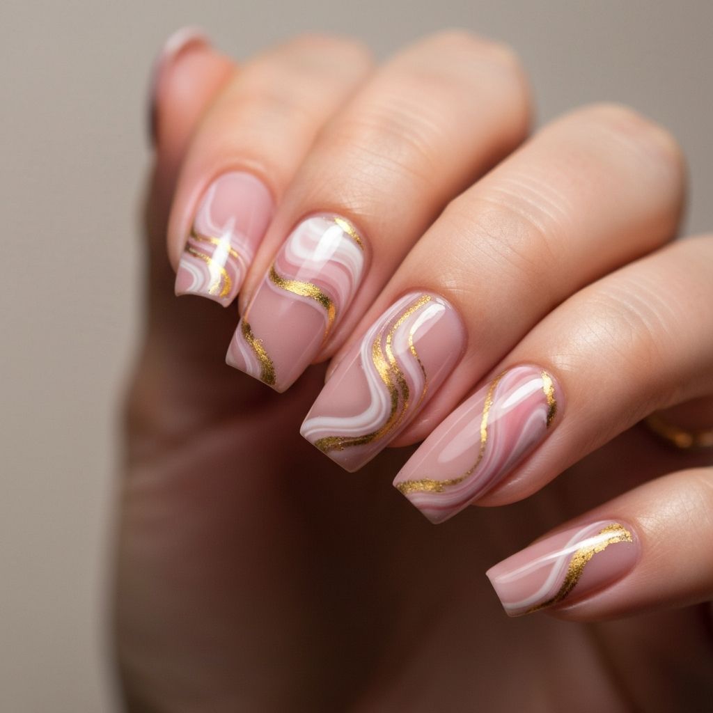 Abstract nail design